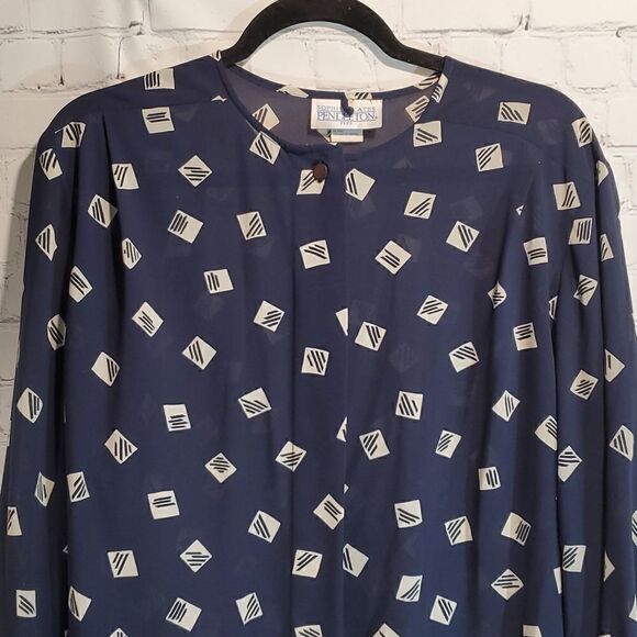 Vintage Sophisticates Pendleton plus size 16W button front blouse - Picture 2 of 9